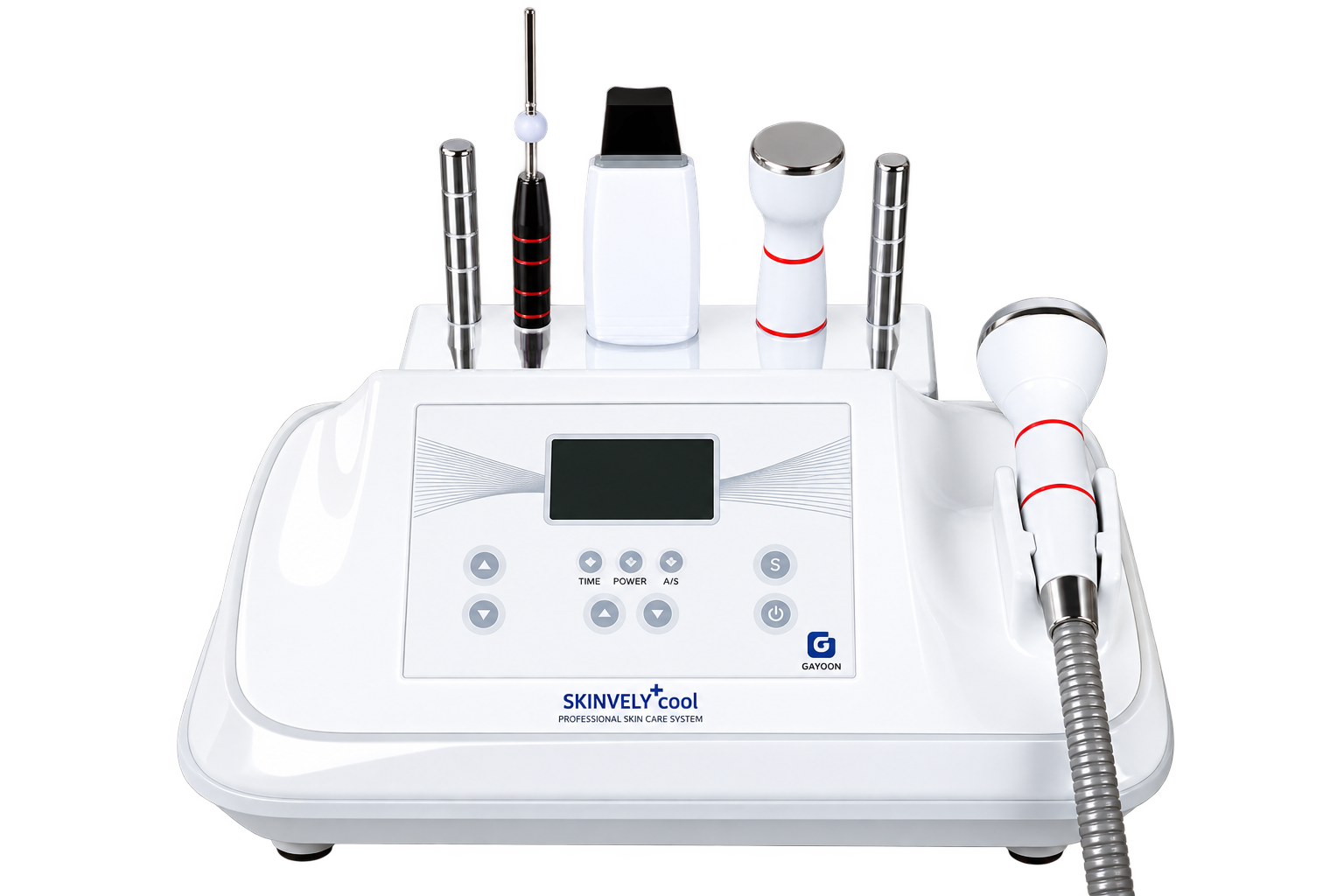 SKINVELY cool 肌膚護理系統主機與手柄