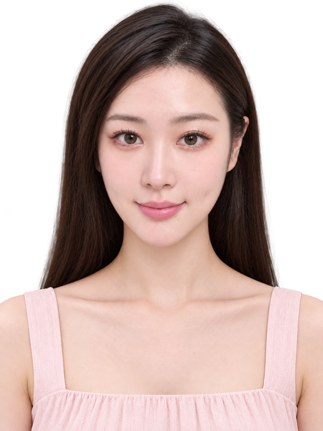 正面望向鏡頭的模特兒照片