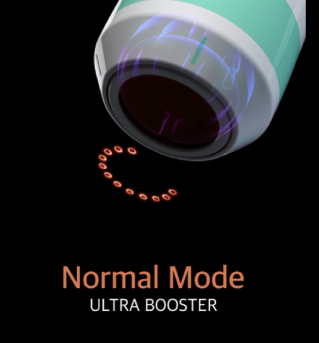 Ultra Booster 圓形接觸面及超聲波輸出模式